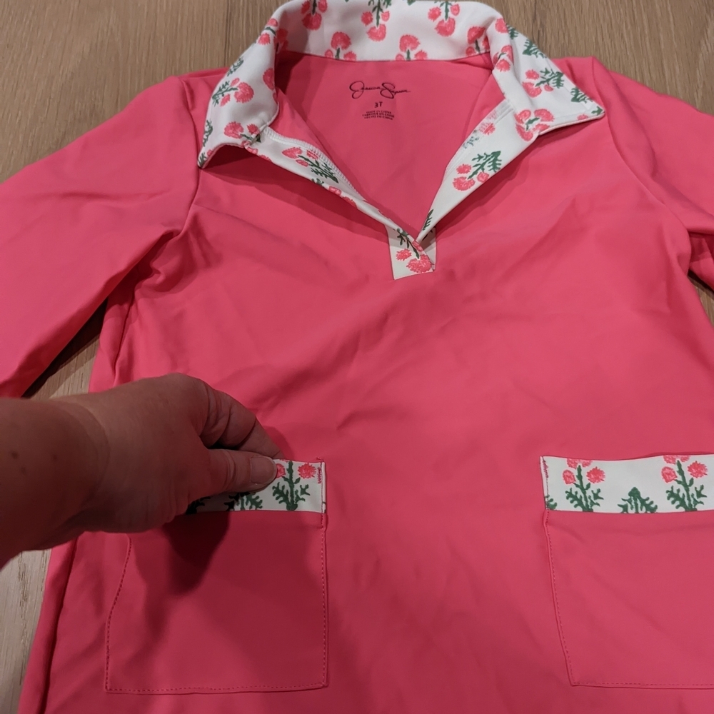 Jessica Simpson Pink Floral Swimsuit Cover Up - Picture 2 of 6
